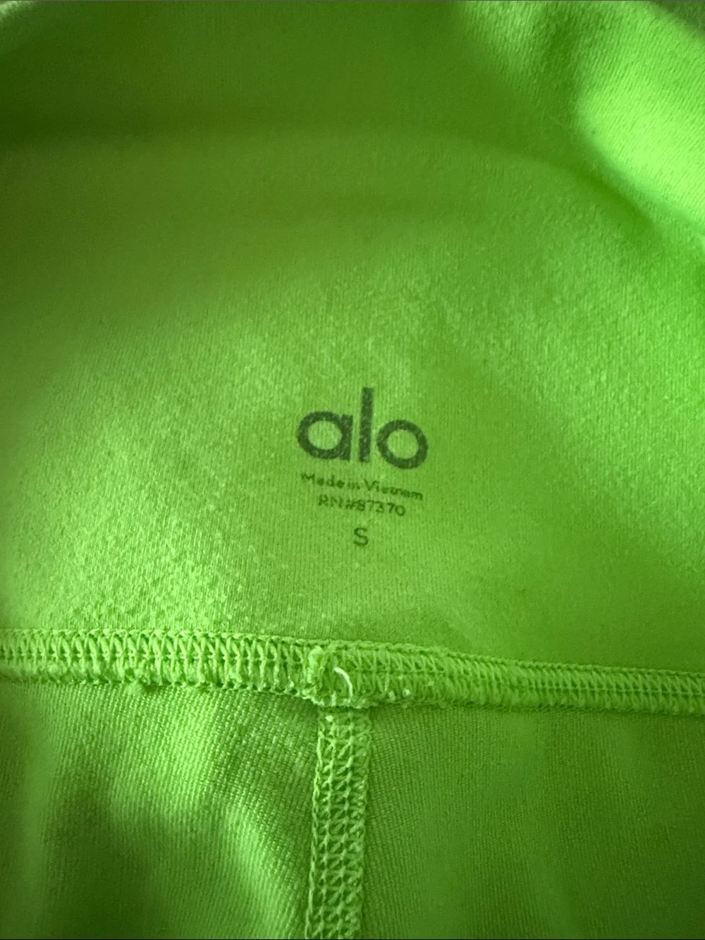 Woman’s 7/8' High-Waist Neon Green Active Leggings